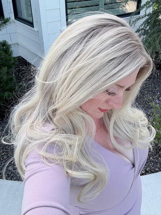 The Noelle |  Cool Dimensional Pearl Blonde | Remy Human Hair