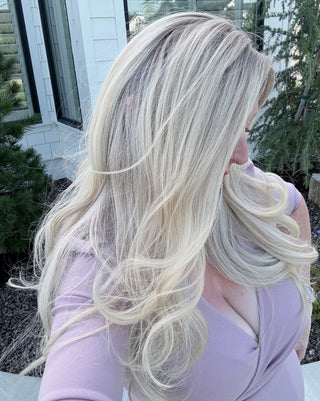 The Noelle |  Cool Dimensional Pearl Blonde | Remy Human Hair