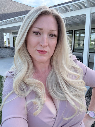 The Noelle |  Cool Dimensional Pearl Blonde | Remy Human Hair
