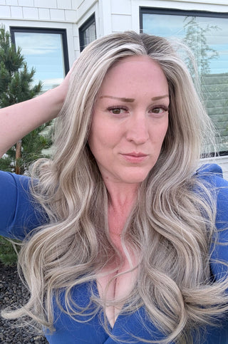 The Sloane | 24" Rooted Dimensional Ash Blonde | Remy Human Hair