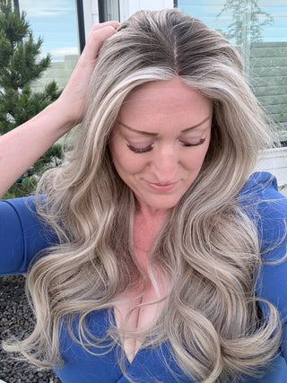 The Sloane | 24" Rooted Dimensional Ash Blonde | Remy Human Hair