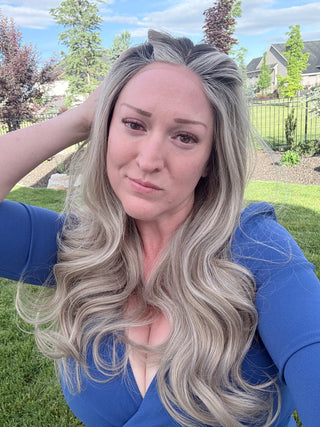 The Sloane | 24" Rooted Dimensional Ash Blonde | Remy Human Hair