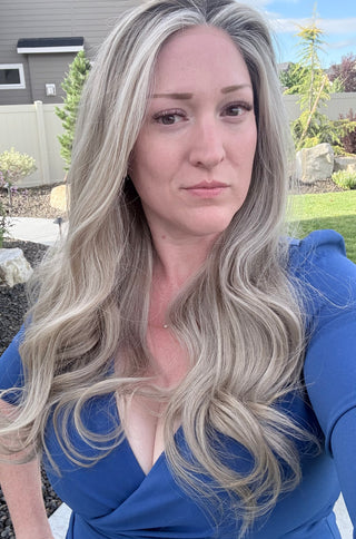 The Sloane | 24" Rooted Dimensional Ash Blonde | Remy Human Hair