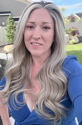 The Sloane | 24" Rooted Dimensional Ash Blonde | Remy Human Hair