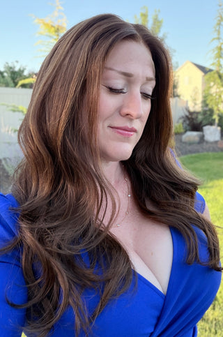 The Maren | 24" Medium | Dimensional Mocha Brown Brunette | Remy Human Hair
