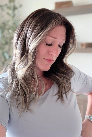 The Alessia | Smoky Brunette Balayage | Remy Human Hair Wig (Pre-Order)