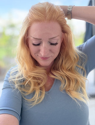 Juliette | Soft Strawberry Golden Blonde | Remy Human Hairs | (Pre Order)