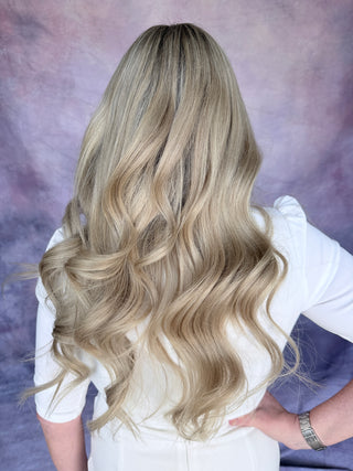 The Estelle |  Luminous Neutral Blonde | Remy Human Hair | 15" Medium