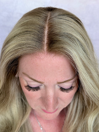 The Estelle |  Luminous Neutral Blonde | Remy Human Hair | 15" Medium