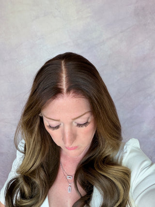 The Emilia | Cool Mocha Brunette with Ash-Beige Highlights | Remy Human Hair (Pre Order)