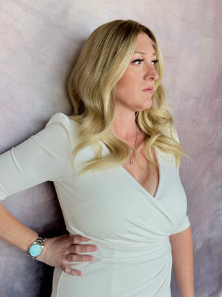 The Corinne |  Dimensional Rooted Beige  Blonde | Remy Human Hair (Pre Order)