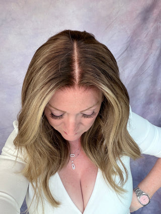 The Sienna | Dimensional Beige Bronde | Remy Human Hair Wig Pre Order)