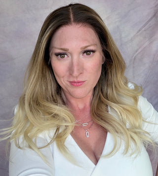 The Sylvie | Deep Rooted Balayage Blonde | Remy Human Hair| Remy Human Hair | Ready to Ship Lengths