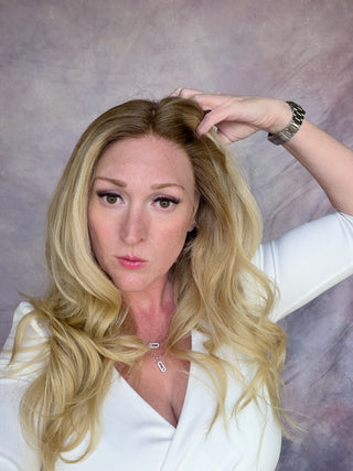 The Corinne |  Dimensional Rooted Beige  Blonde | Remy Human Hair (Various Ready to Ship Lengths)