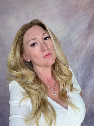 The Corinne |  Dimensional Rooted Beige  Blonde | Remy Human Hair (Various Ready to Ship Lengths)