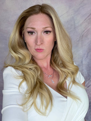 The Corinne |  Dimensional Rooted Beige  Blonde | Remy Human Hair (Various Ready to Ship Lengths)