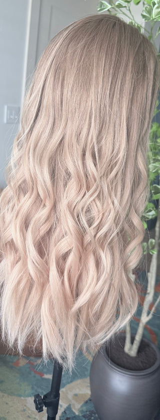 Monaco Blonde | 24" Creamy Extended Root Blonde | Remy Human Hair