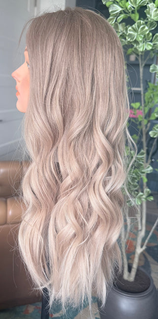 Monaco Blonde | 24" Creamy Extended Root Blonde | Remy Human Hair
