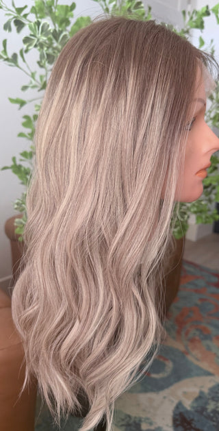 The Celeste | 22” Light Rooted Blonde | Remy Human Hair
