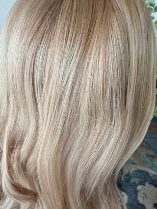 The Aspen | 21" Warm Bronde with Money Pieces | Remy Human Hair