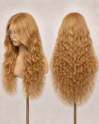 The Juliette | Curly Golden Honey Blonde | Remy Human Hair Wig