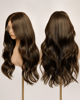 The Livia | Dark Chocolate Brunette | Remy Human Hair Wig