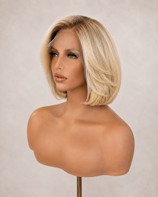 The Simone | Vanilla Champagne Blonde Bob | Remy Human Hair Wig