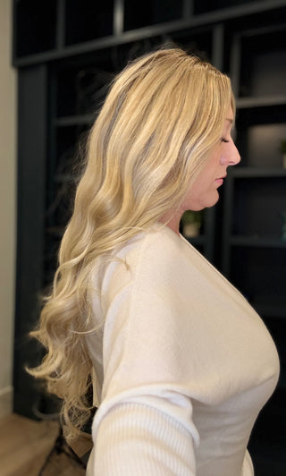 long natural blonde hair wig