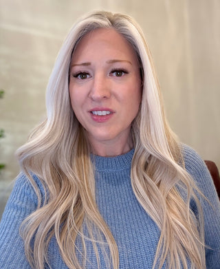 natural low density long blonde wig